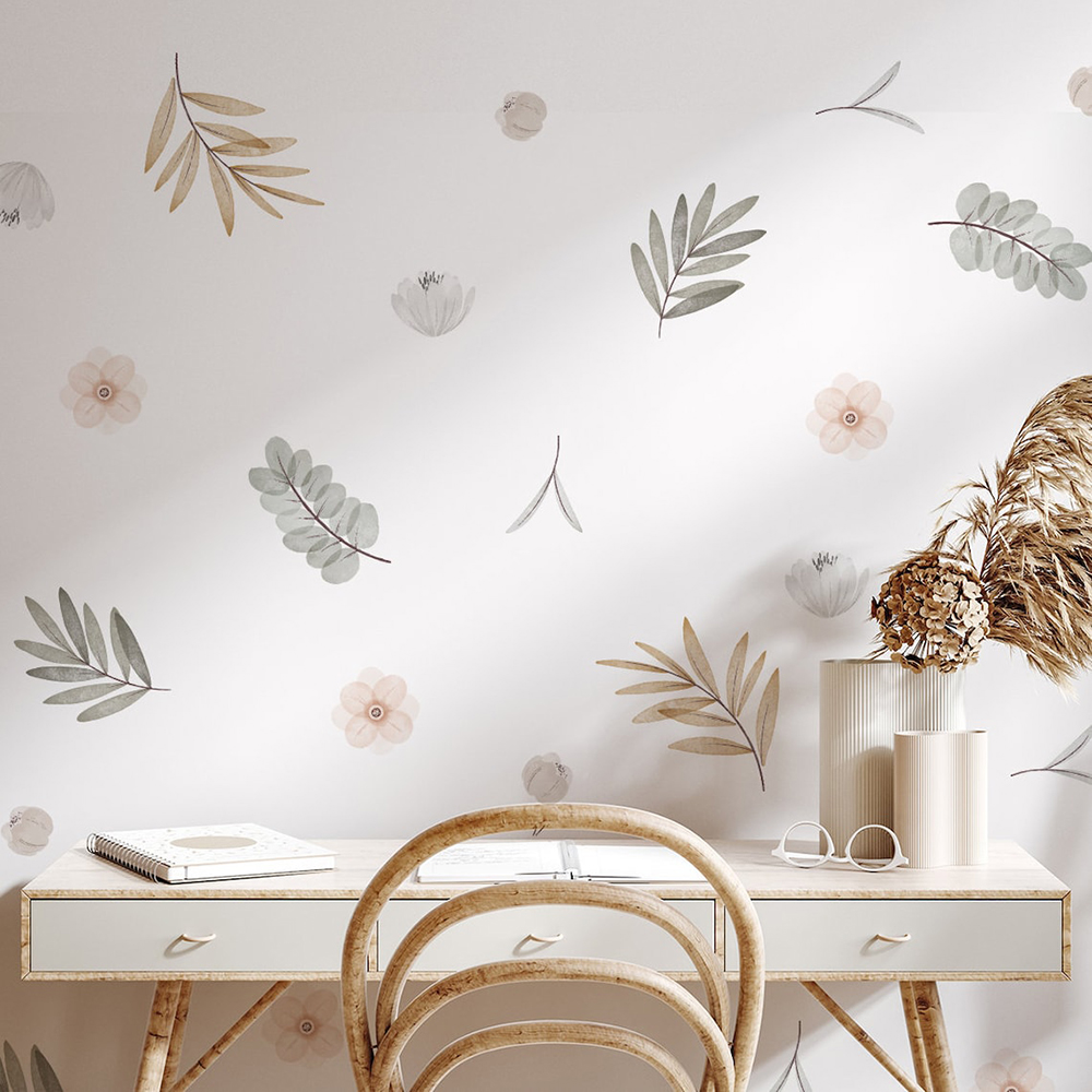 Boho Leaves Botanical DIY Wall - đánh giá và giá Baby Nursery Package