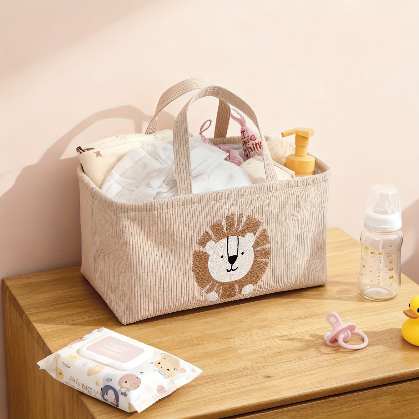 Cute Lion Diaper Caddy Foldabl - đánh giá và giá Baby Nursery Handles