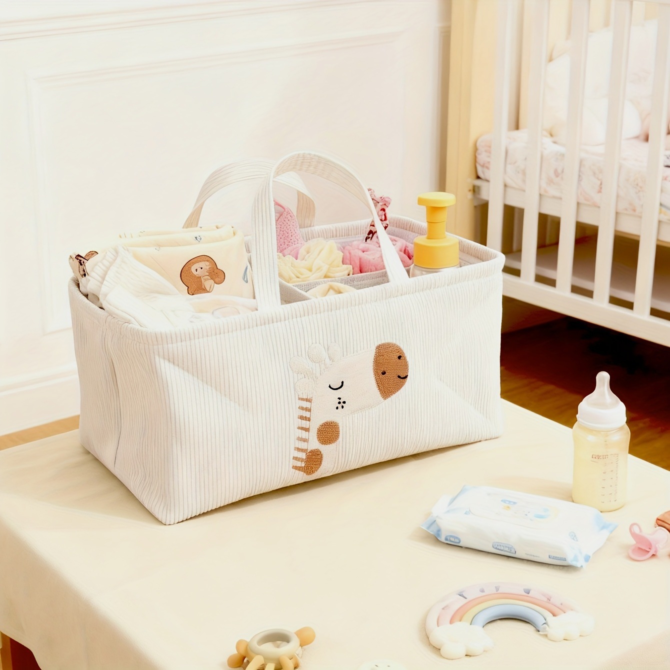 Cute Lion Diaper Caddy Foldabl - đánh giá và giá Baby Nursery Handles