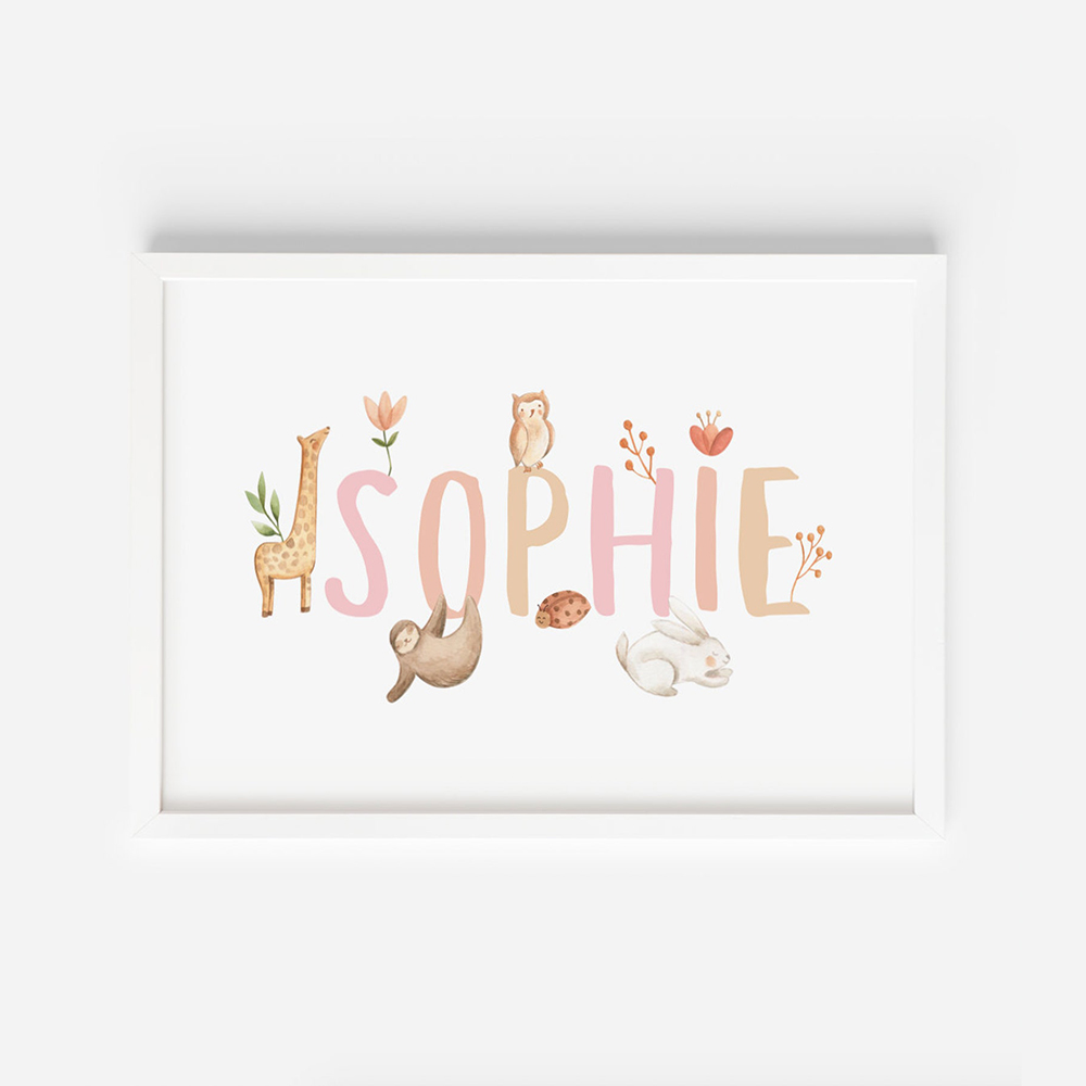 Tên Tùy Chỉnh Áp Phích Mầm Non - đánh giá và giá Baby Nursery Name Letters