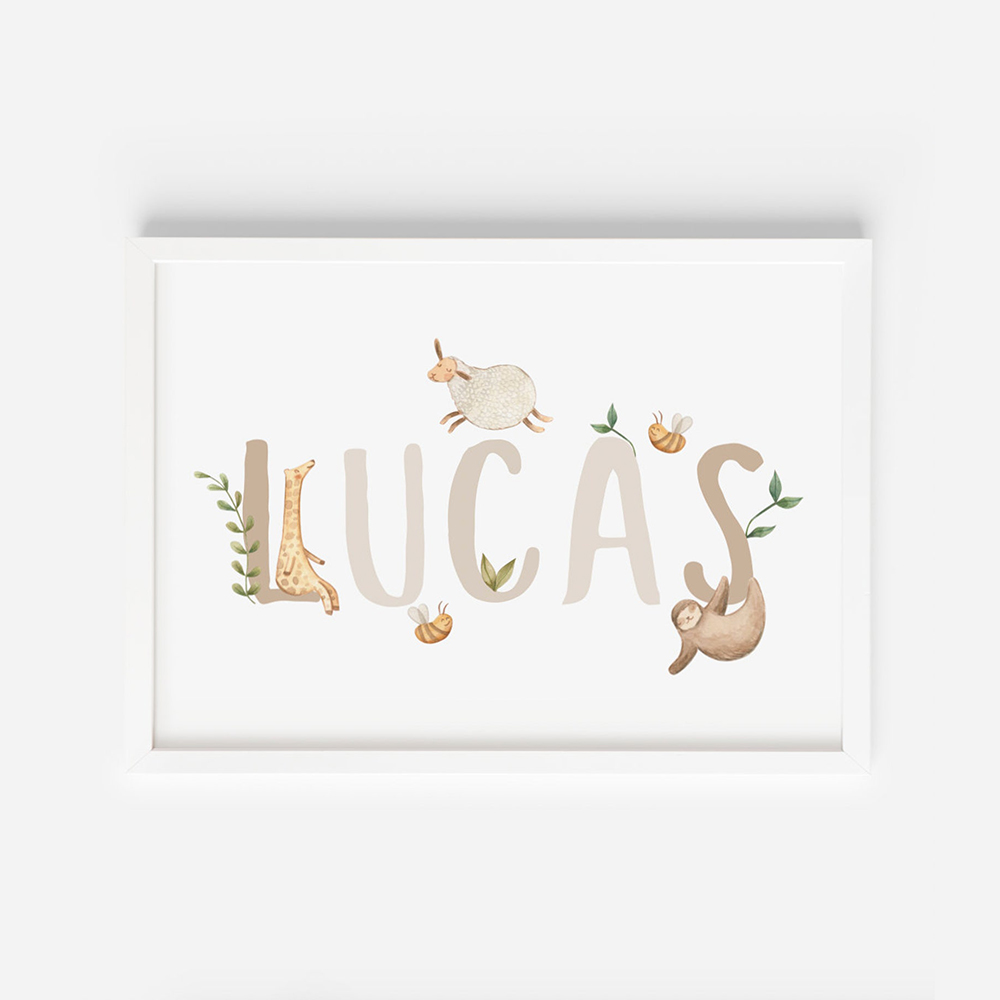 Tên Tùy Chỉnh Áp Phích Mầm Non - đánh giá và giá Baby Nursery Name Letters