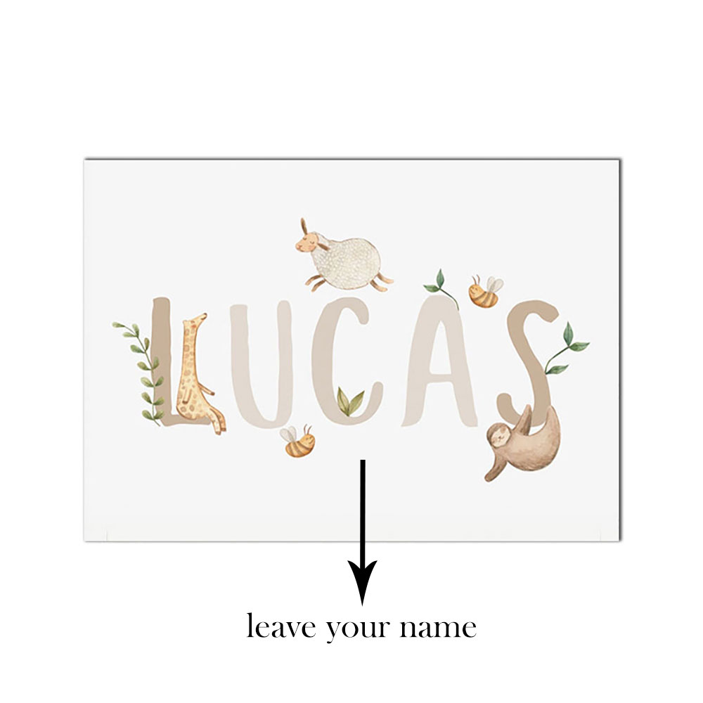 Tên Tùy Chỉnh Áp Phích Mầm Non - đánh giá và giá Baby Nursery Name Letters