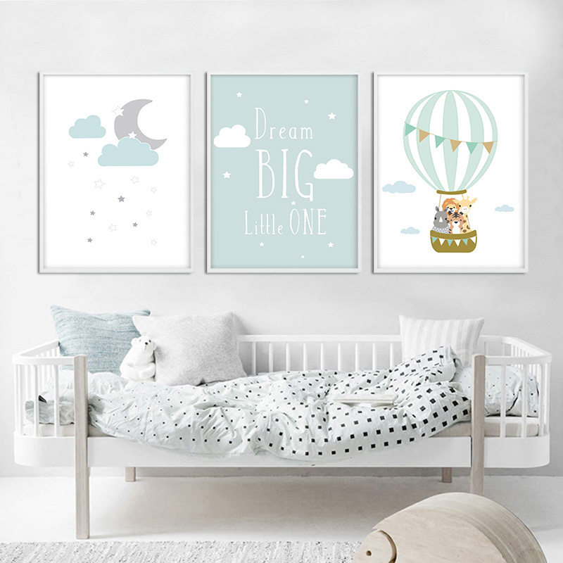 Balloon Moon Nursery Poster Wa - đánh giá và giá Baby Nursery Quotes Wall Art