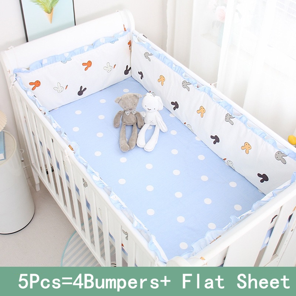 5Pcs Crib Bedding Set Girl Bab - đánh giá và giá Baby Nursery Animal Prints