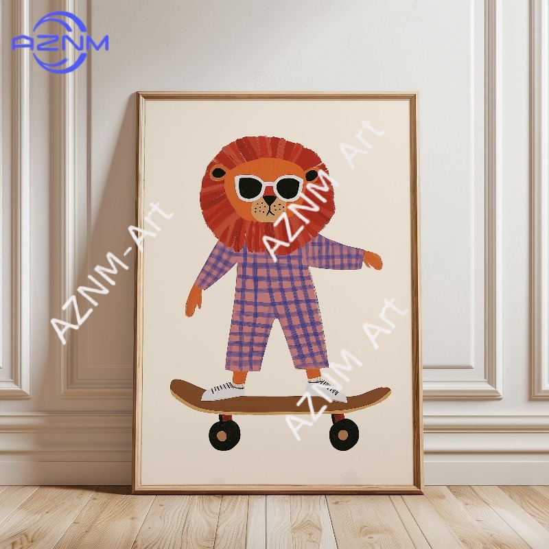 1PC Funny Animal Skateboarding - đánh giá và giá Baby Nursery Items