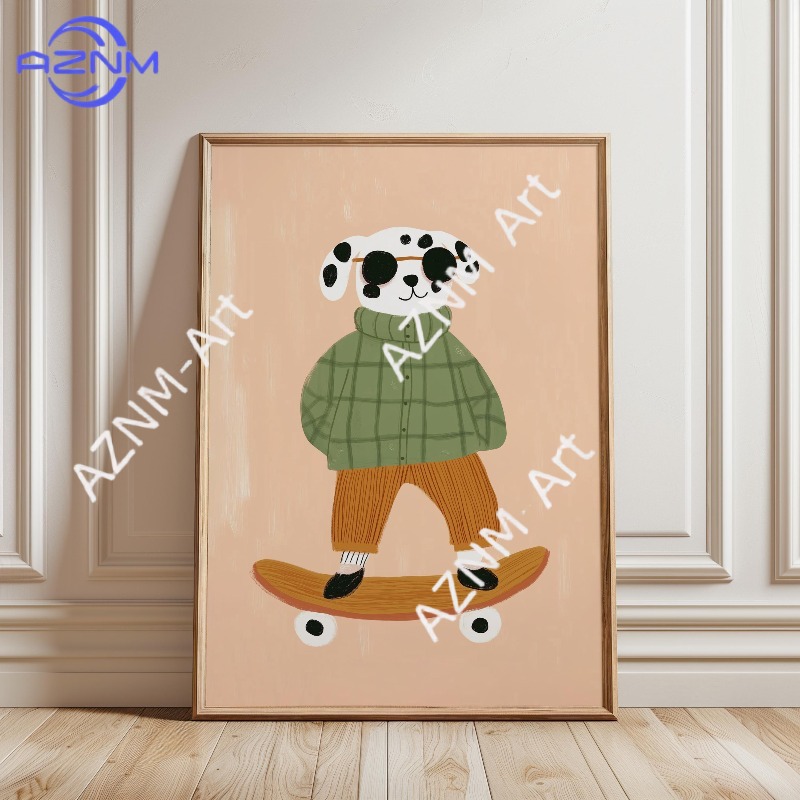 1PC Funny Animal Skateboarding - đánh giá và giá Baby Nursery Items