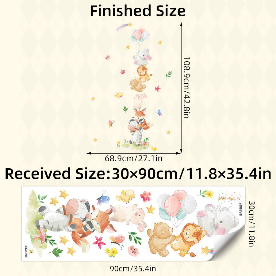 Cute Forest Animals Wall Stick - đánh giá và giá Baby Nursery Package