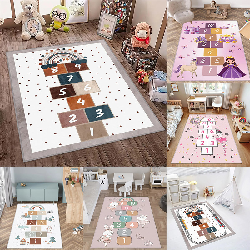 Hopscotch Kids Carpets Play Ma - đánh giá và giá Baby Nursery Rug