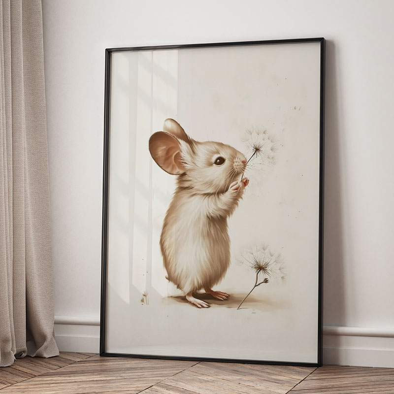 Bear Rabbit Fox Deer Squirrel  - đánh giá và giá Baby Nursery Animal Prints