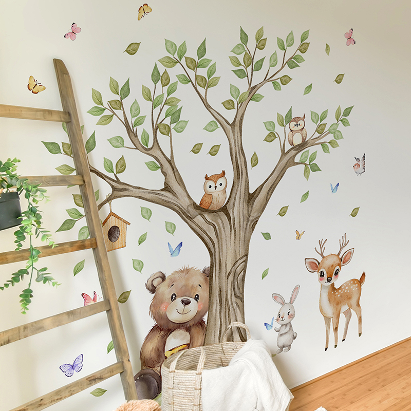 Cartoon Jungle Animals Park Wa - đánh giá và giá Baby Nursery Jungle Animals