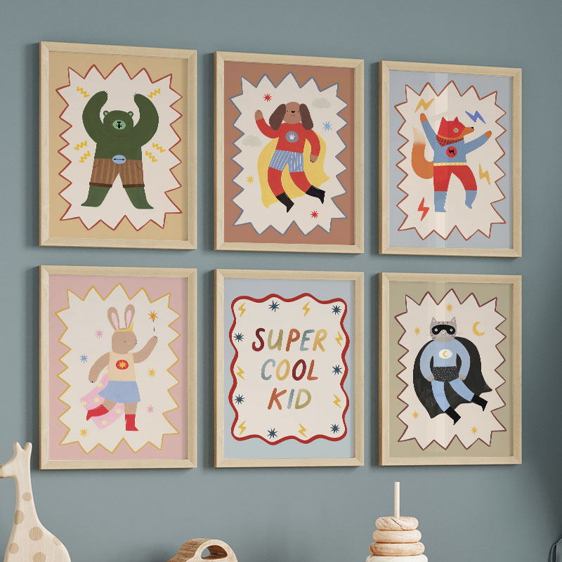 Funny Cartoon Super Cool Kid N - đánh giá và giá Baby Nursery Items